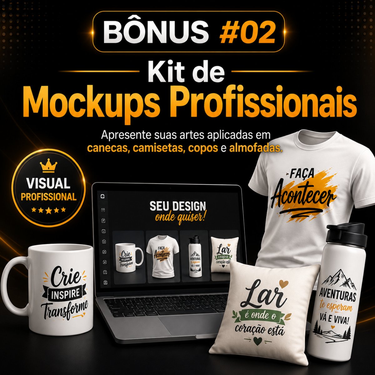 Bônus: Kit de Mockups Profissionais