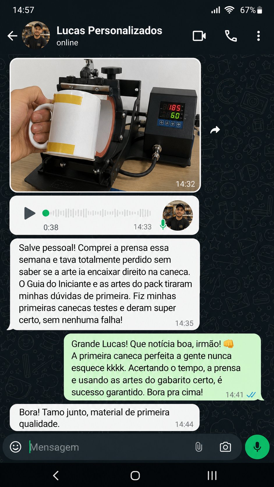 Depoimento de cliente satisfeito 5