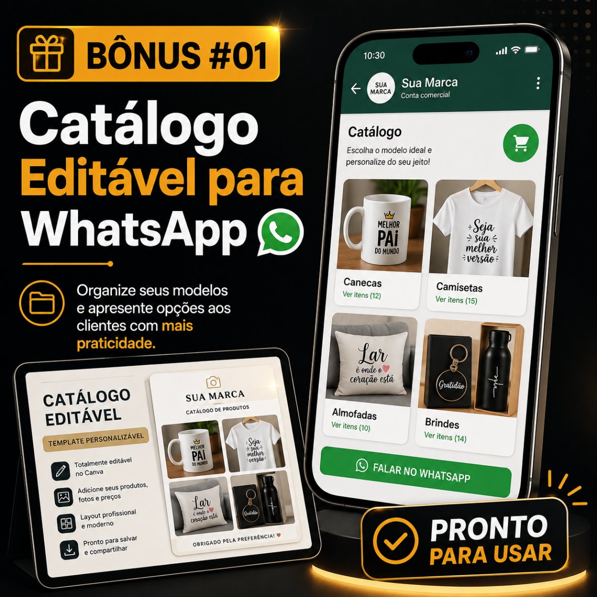 Bônus: Catálogo Editável para WhatsApp