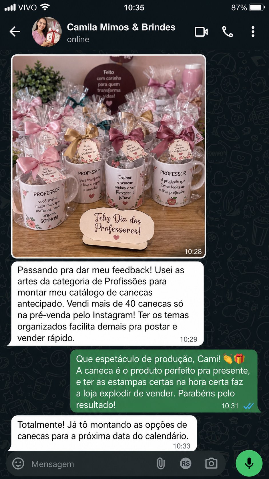 Depoimento de cliente satisfeito 4