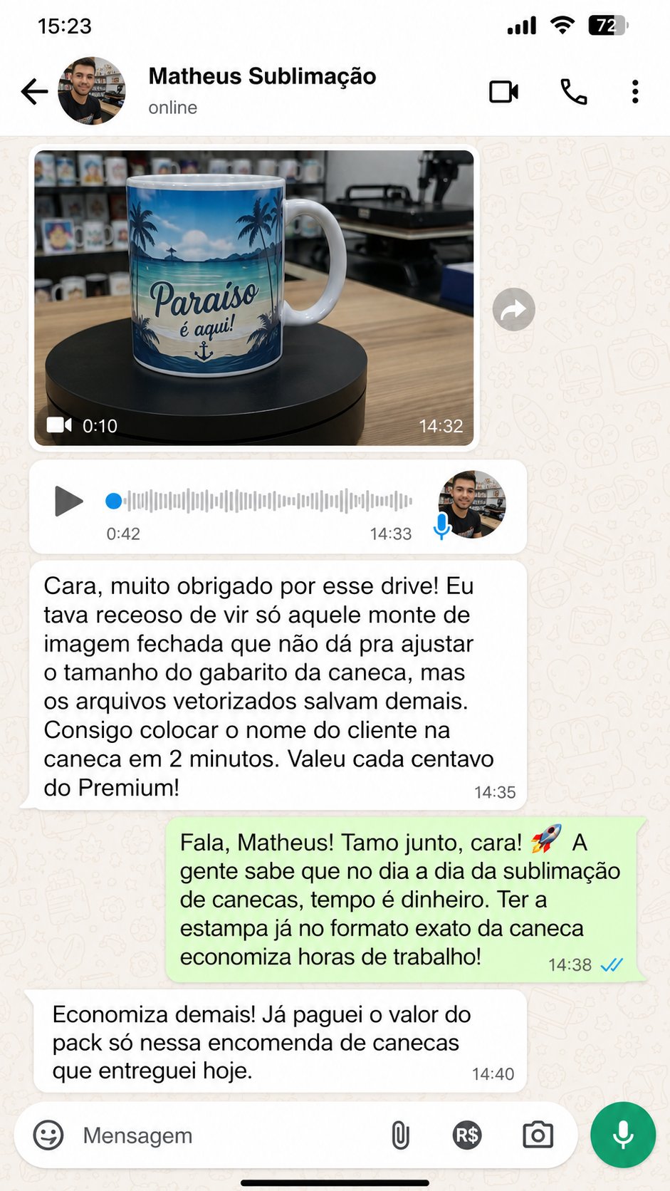 Depoimento de cliente satisfeito 3